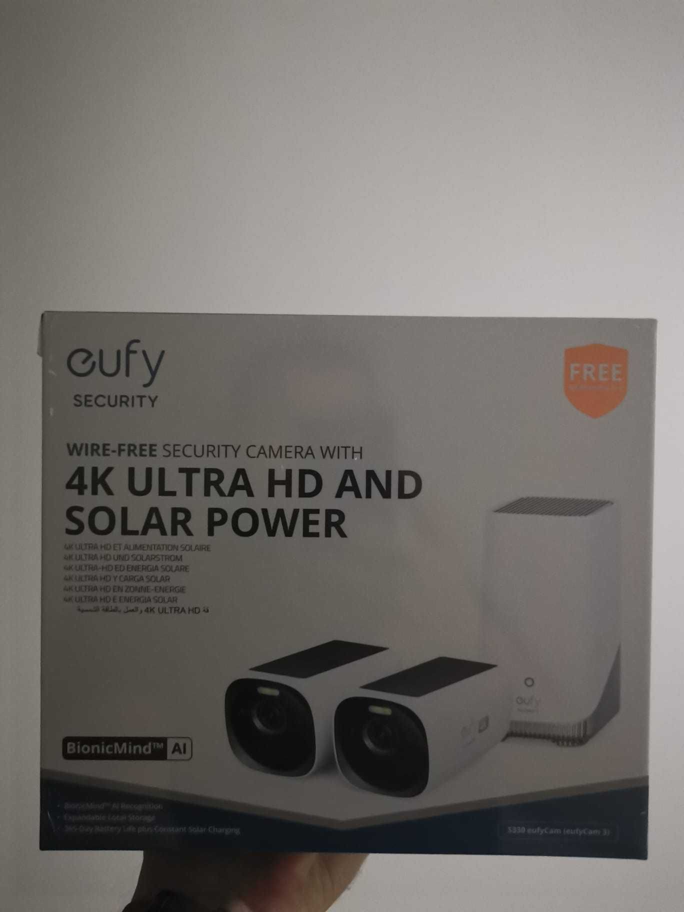 Kit supraveghere video eufyCam 3 S330, 4K Ultra HD, Incarcare solara