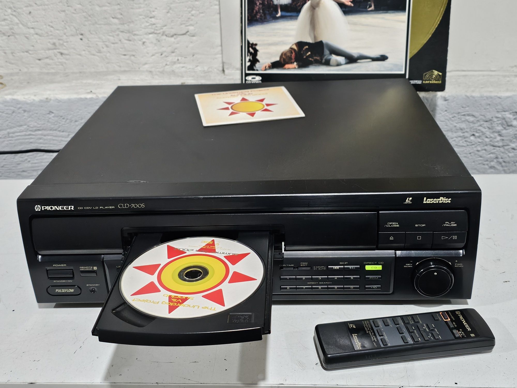 cd player CDV,LD PIONEER CLD-700S, Laser Disc audio video,telecomandă