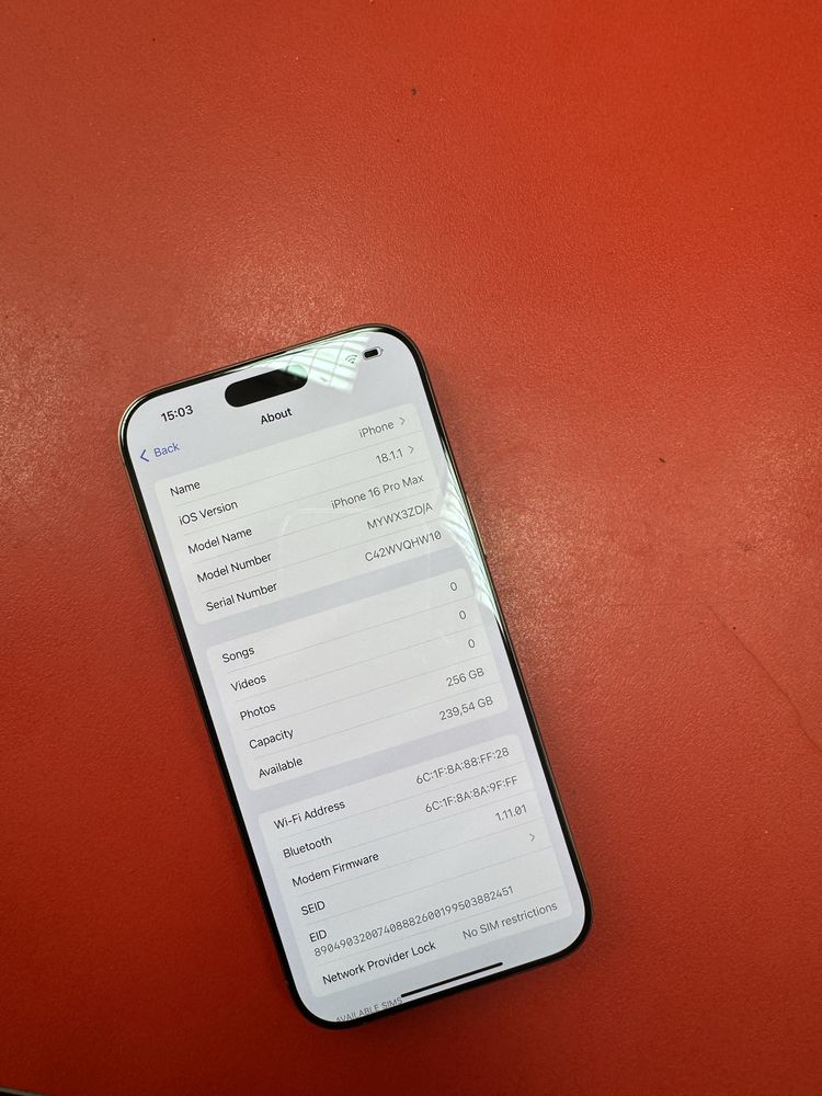 iPhone 16 Pro Max Gold Titanium 256GB