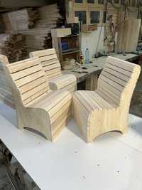 Детско дървено столче ръчна изработка