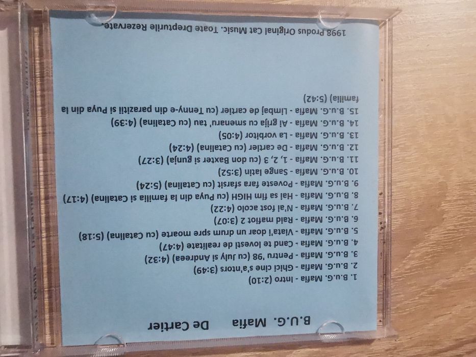 CD-ul de colectie B.U.G. Mafia - De Cartier /Album  BUG Mafia