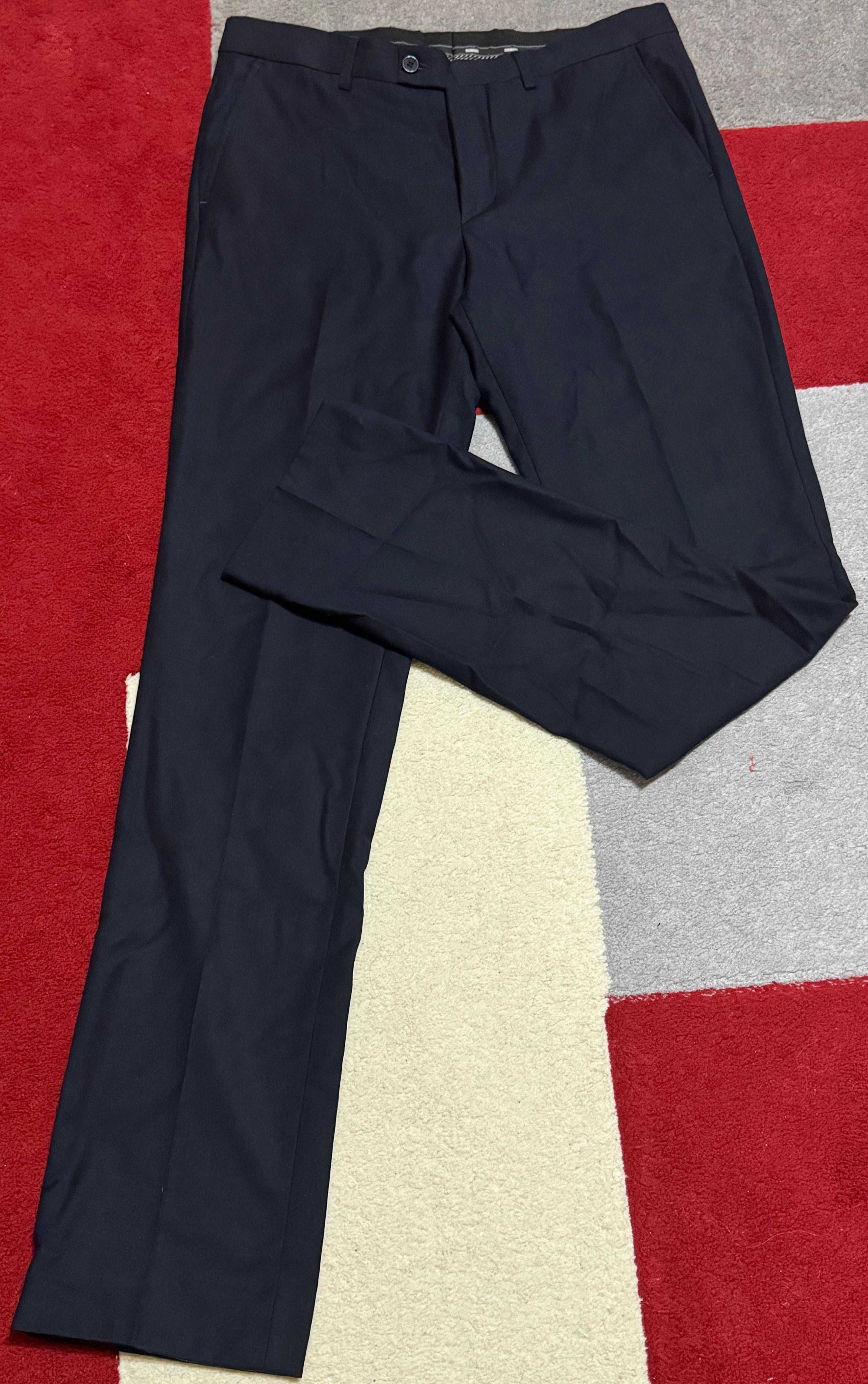Costum din 3 piese bleumarin (sacou+vestă+pantaloni)