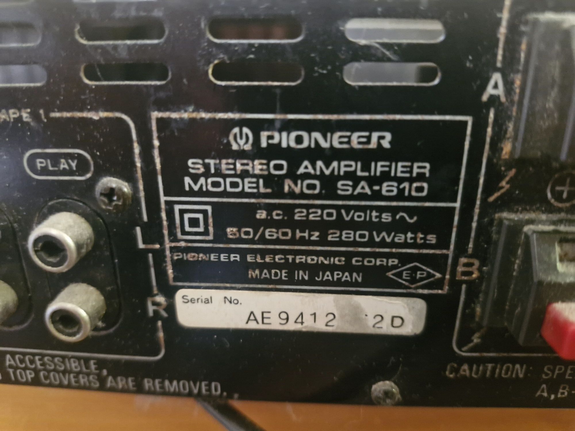 Pioneer Sa 610 усилвател