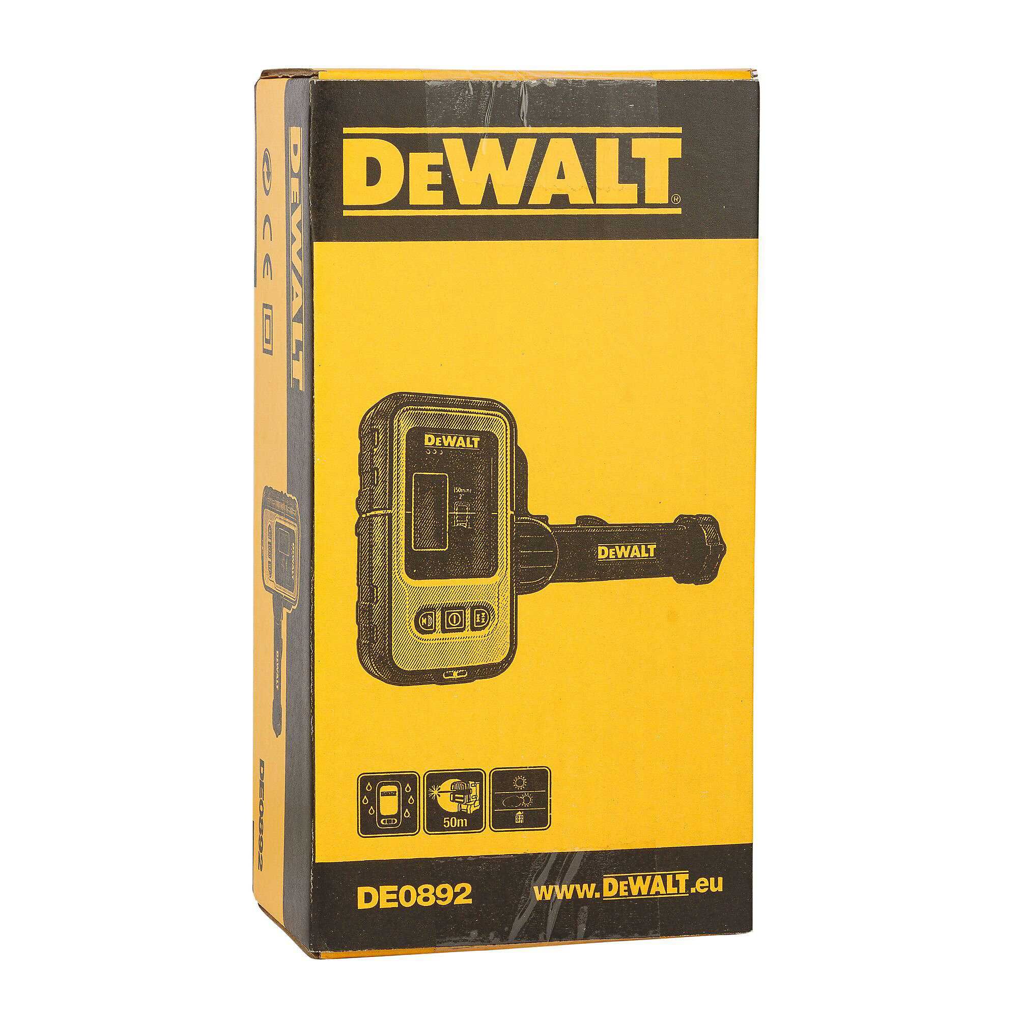 Лазерен приемник DeWALT DE0892, червен