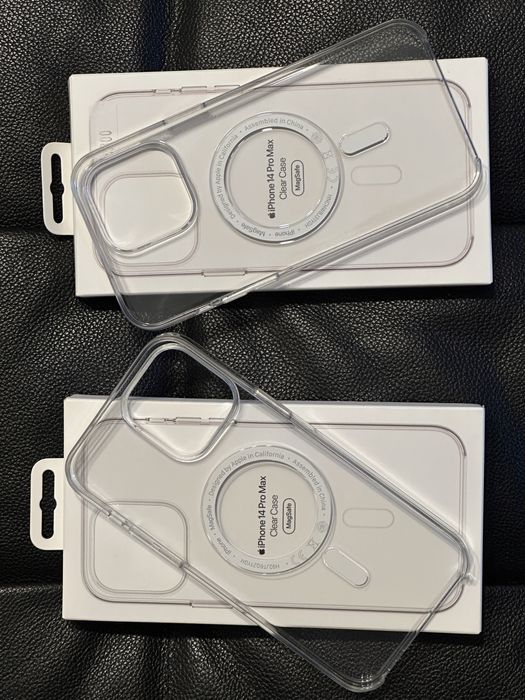 Husa Originala Apple Clear Case iPhone 14 Pro Max - 2 buc