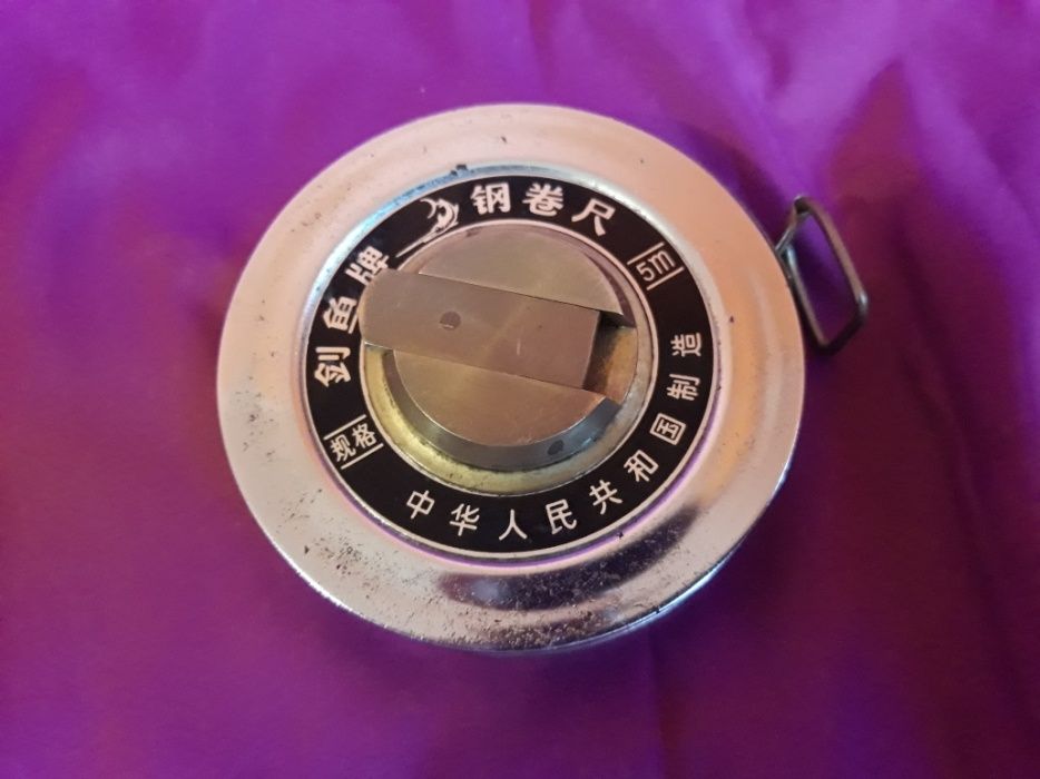 Vand ruleta chinezeasca veche din alama cu L de 5 m