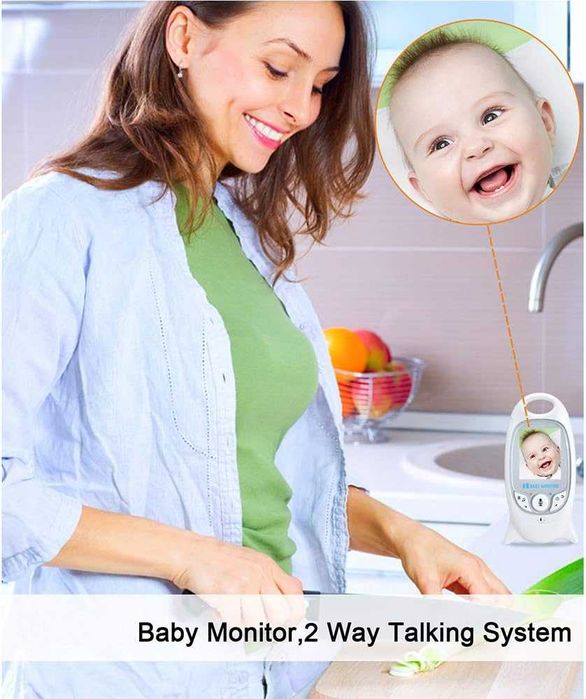 MYPIN Бебефон, 2.0" LCD екран Видео Бебефони с камера и нощно виждане