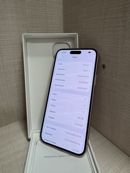 Iphone 15 plus 128gb розов