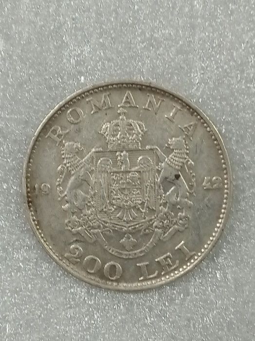 Moneda argint 200 lei 1942 Pentru botez sau colecționari