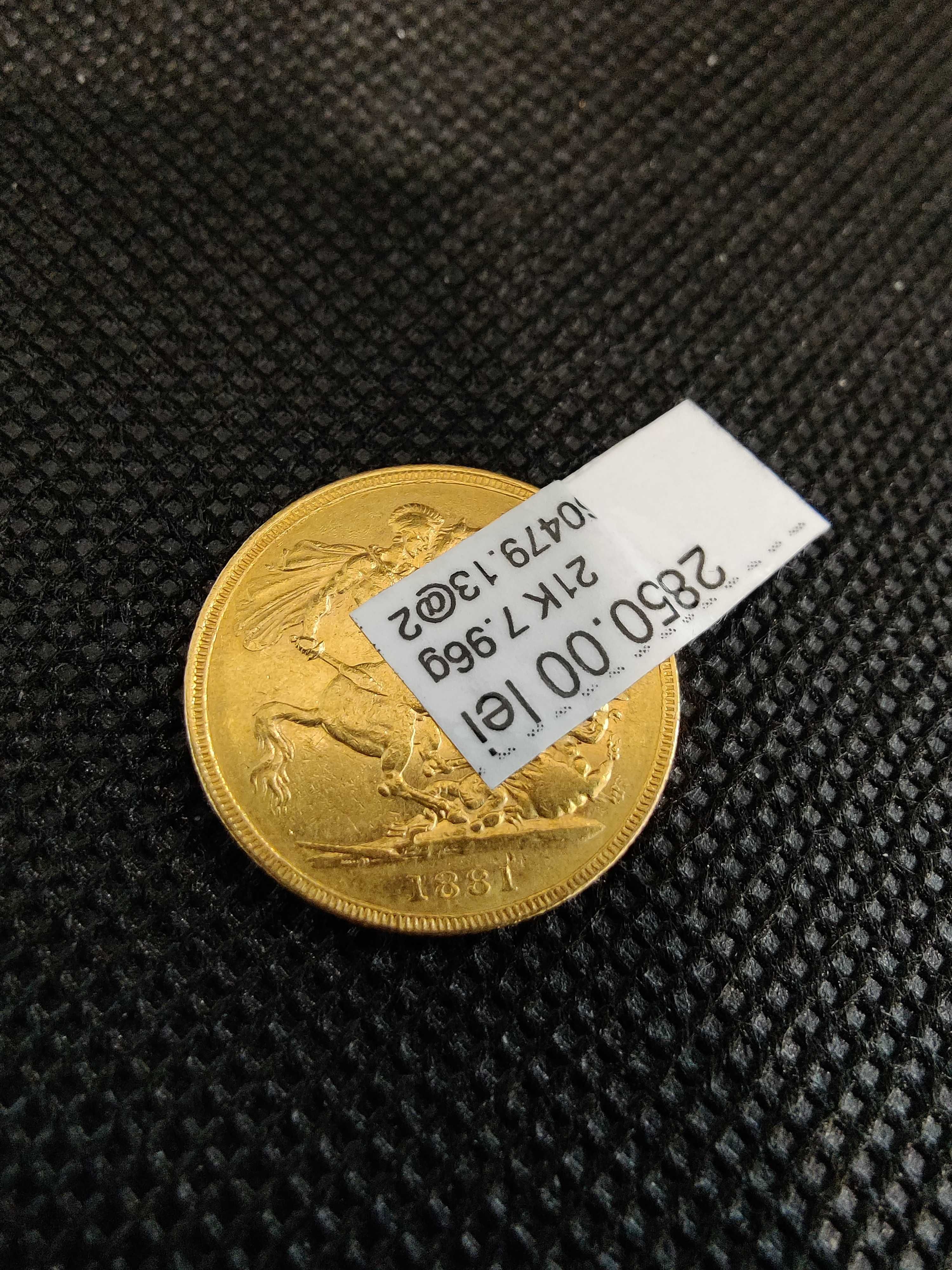 (Ag41) Moneda de schimb aur, 21K (2850 lei)