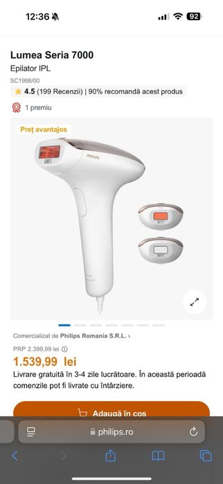 Epilator IPL Philips