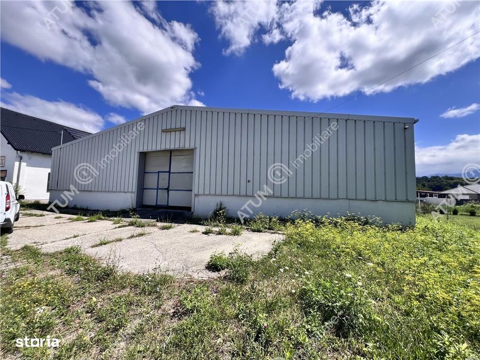 Hala de 918 mp utili si teren de 2400 mp cu acces de tir in Talmaciu