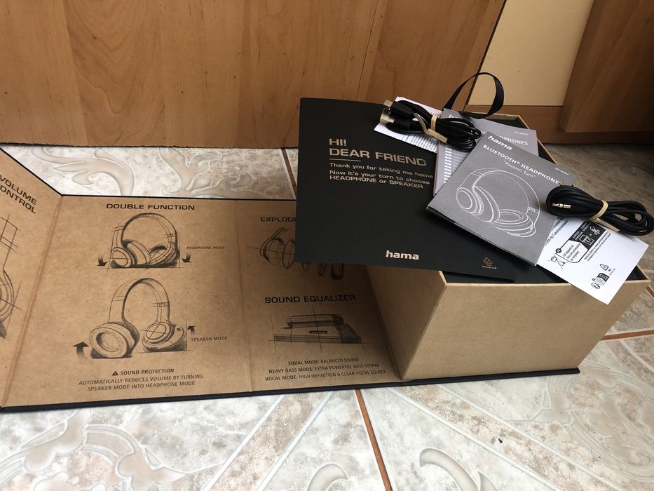 Căsti 2 în 1 HAMA Passion Turn, Boxă portabilă, Bluetooth, Over-ear