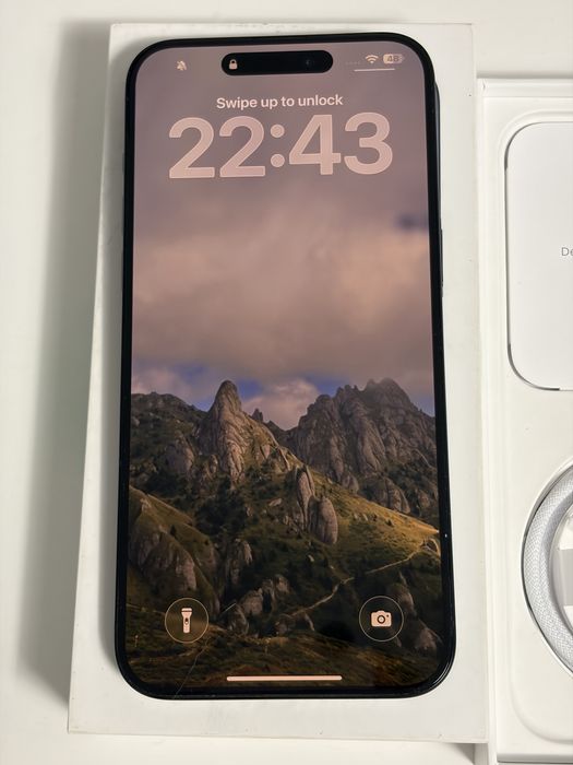 Iphone 15 pro max blue titanium 256GB garantie