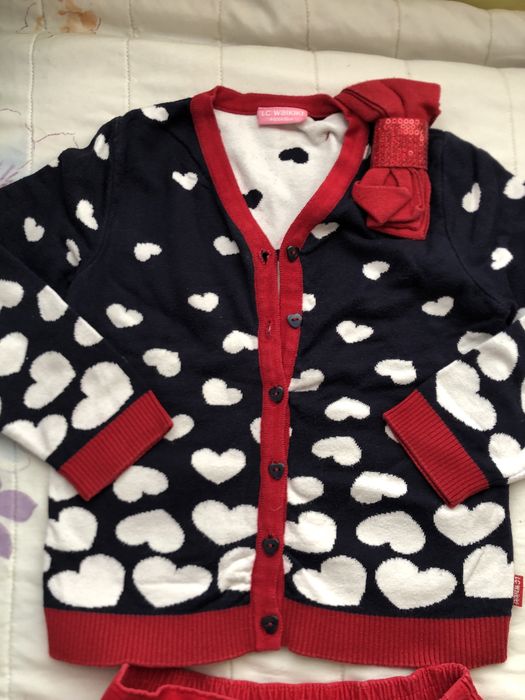 Дрехи за момиче полички и жилетки 4-5г , 104-110 см