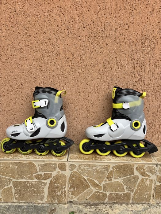 Role Dechatlon PLAY5 Gri Copii Gri pal - Mărime 30/32