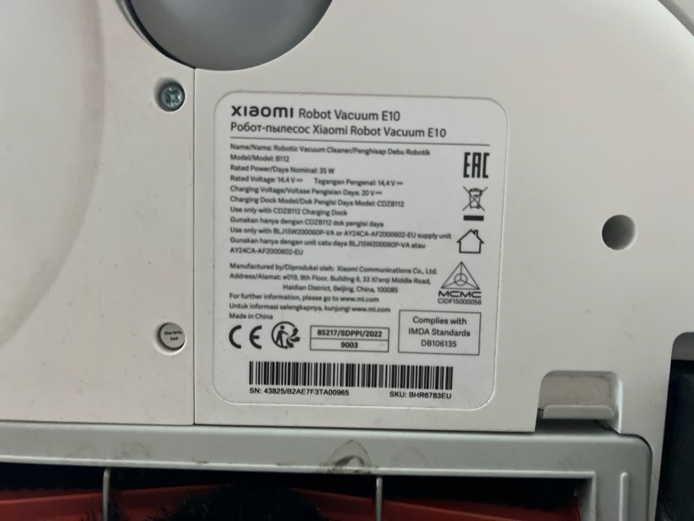 Прахосмукачка робот Xiaomi - Robot Vacuum E10, бял