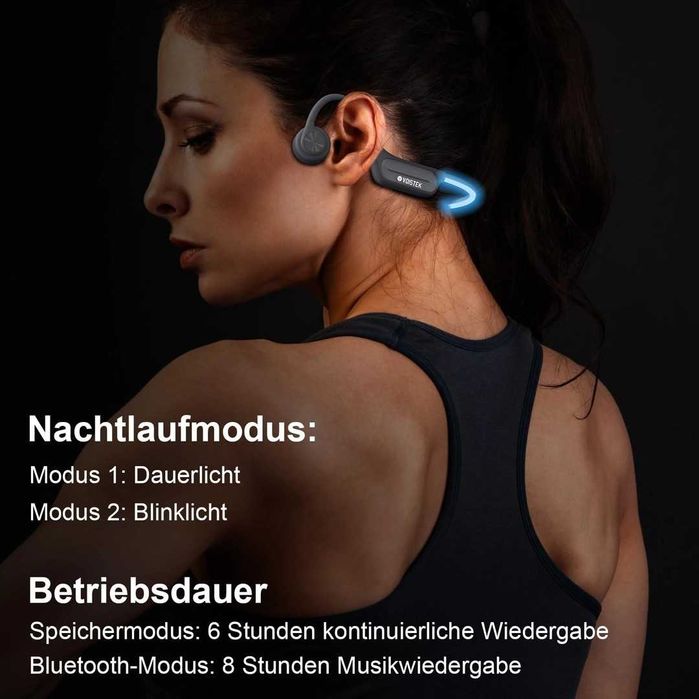 Căști Bluetooth Sport Conducție a aerului Căști fără fir cu microfon