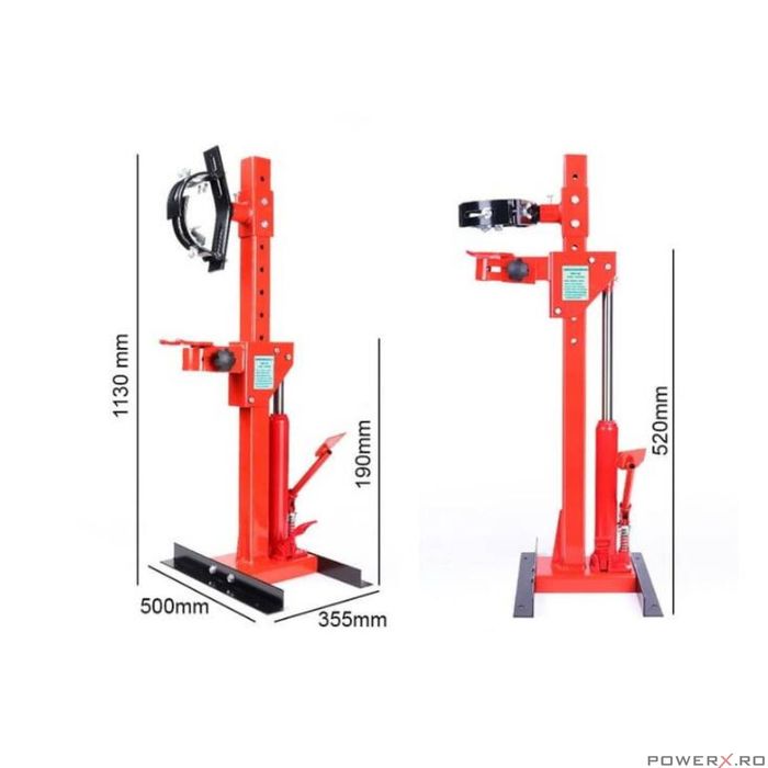 Extractor hidraulic montare-demontare arcuri, 1 tona, Kraft