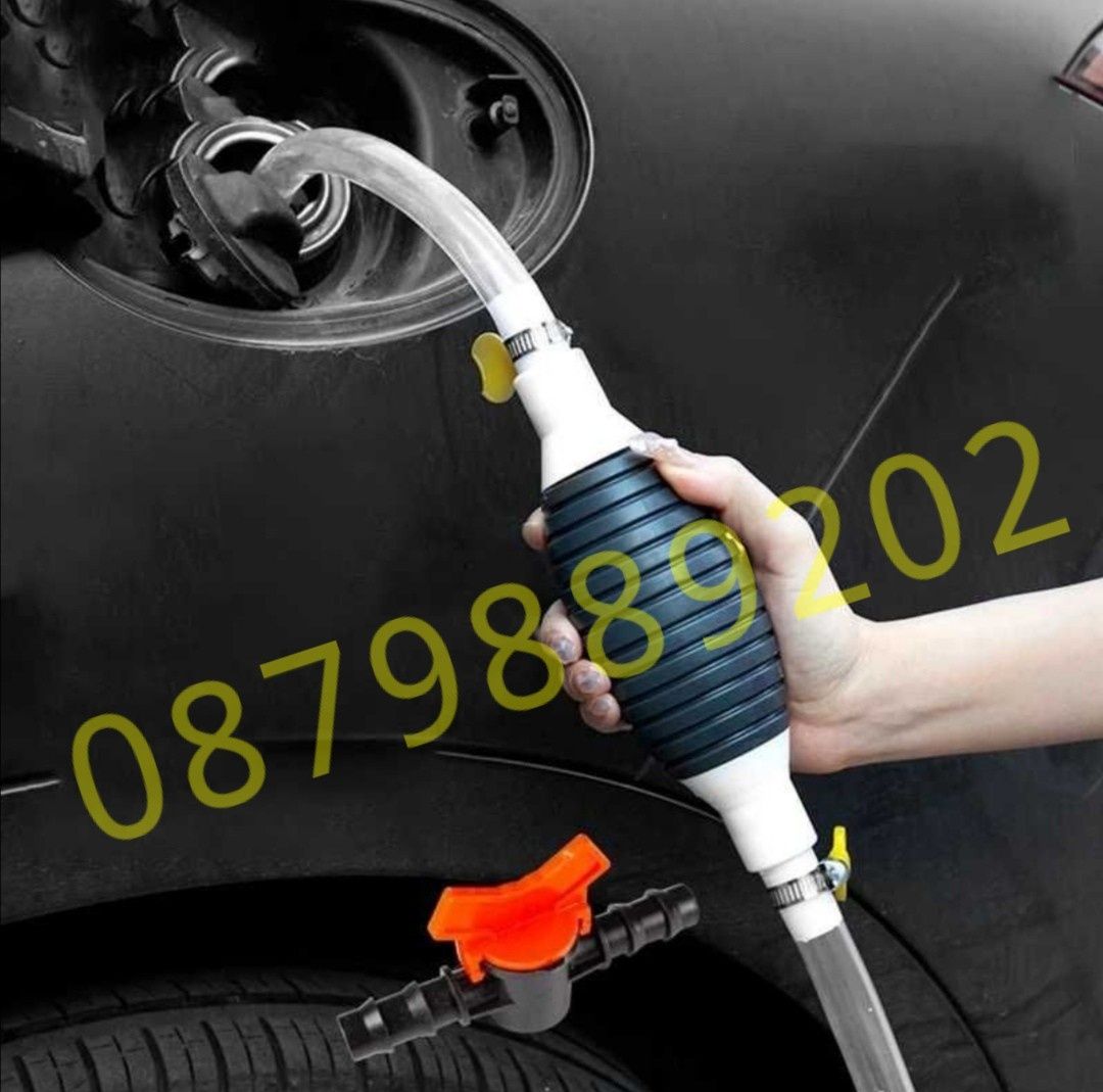 Ръчна помпа за гориво с маркуч и кранче / Автомобил / Кола / Дизел