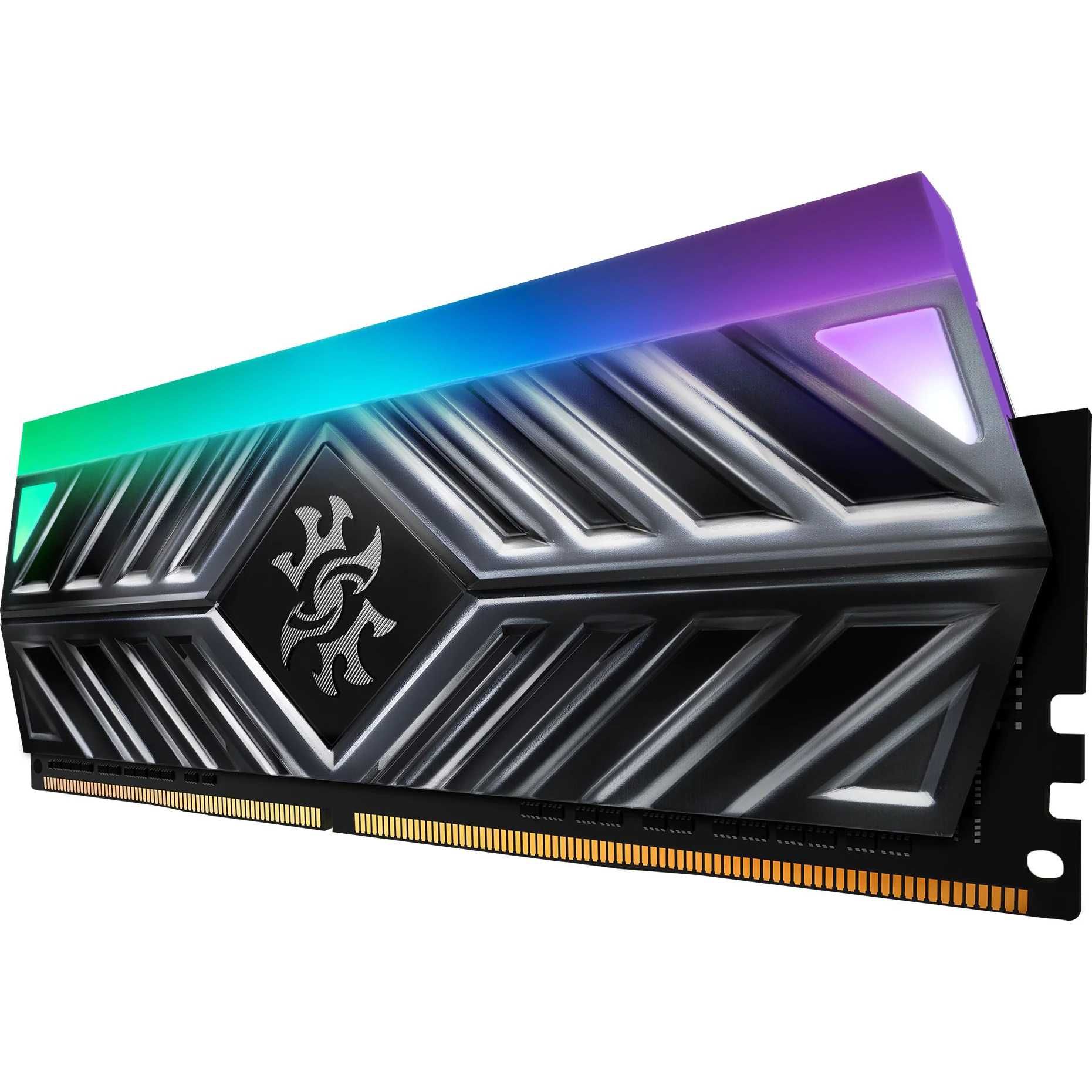 Memorie PC 16GB DDR4 3200MHz ADATA XPG Spectrix D41 Titanium RGB noua