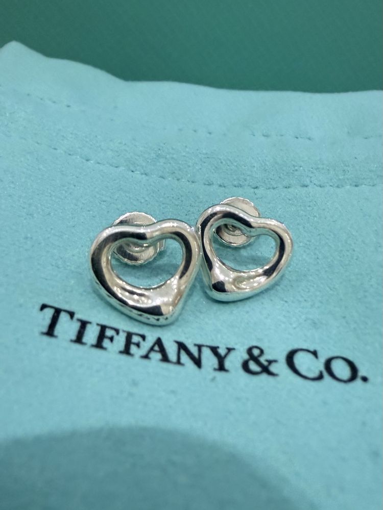 NEW Серьги Tiffany & Co Elsa Peretti Open Heart 600201