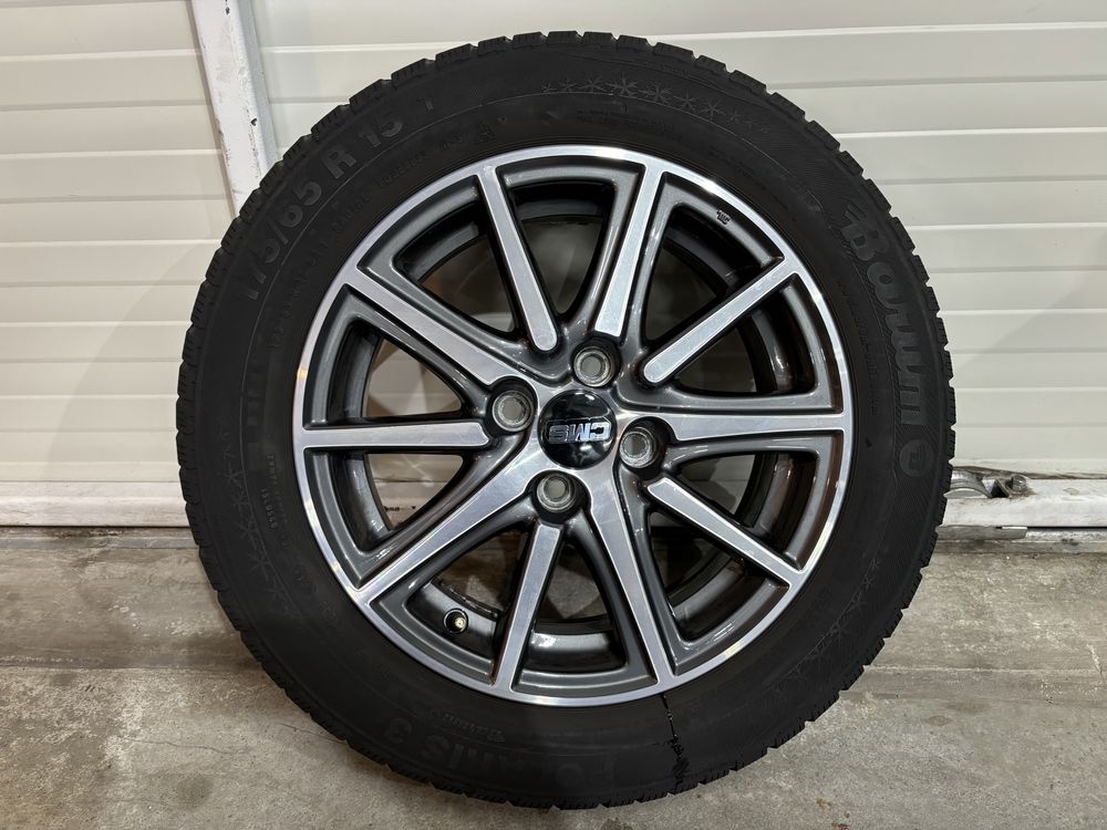 Jante 15 4x100 Cu  anvelope 175/65 R15 Originale Honda Jazz