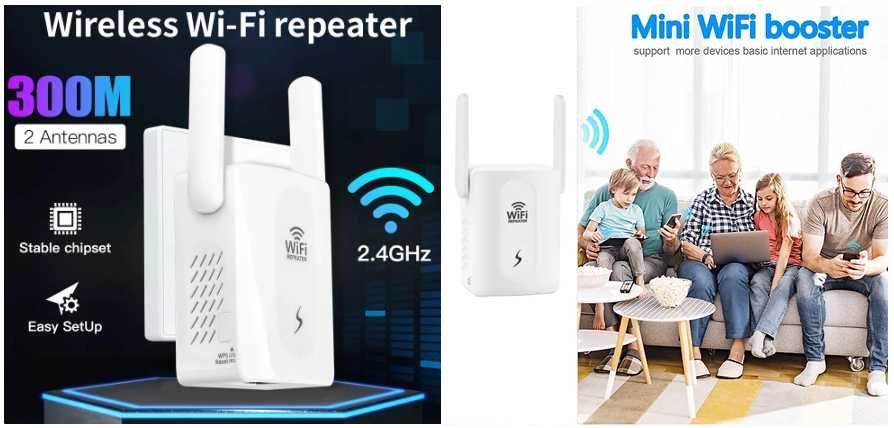 Router mash 2 antene amplificator extindere Wi-Fi 802.11N 300Mbps