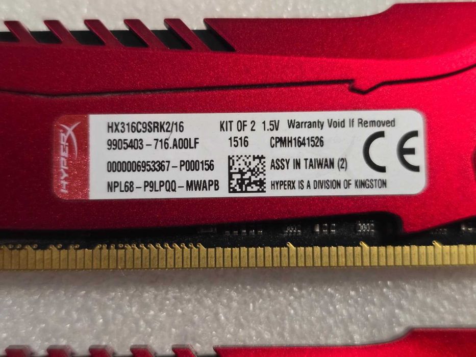 Kit memorie RAM Kingston HyperX Savage 16GB (2x8GB) DDR3 1600MHz
