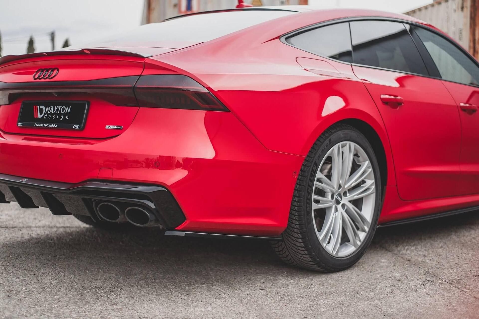 Добавки за задна броня maxton design за audi a7/s7 c8 (2018-)