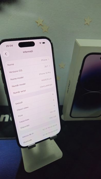 iPhone 14 Pro 128GB Baterie:86%.Preṭ fix!