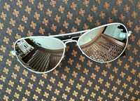 Слънчеви очила Ray Ban Aviator 3025 огледални стъкла бели рамки