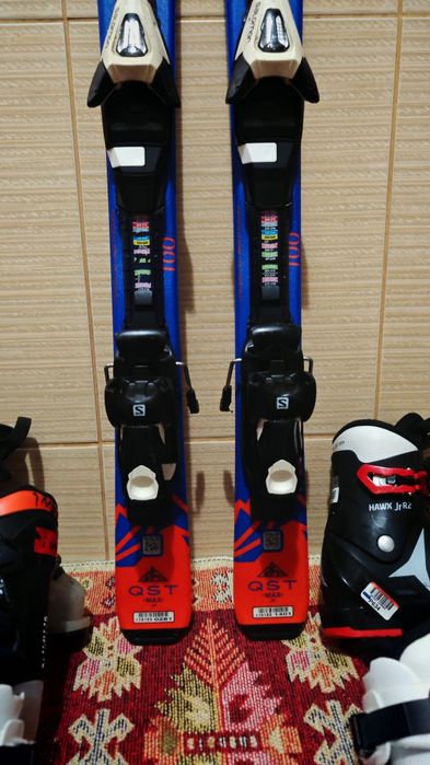 Set schiuri 100 cm Salomon -clapari ski