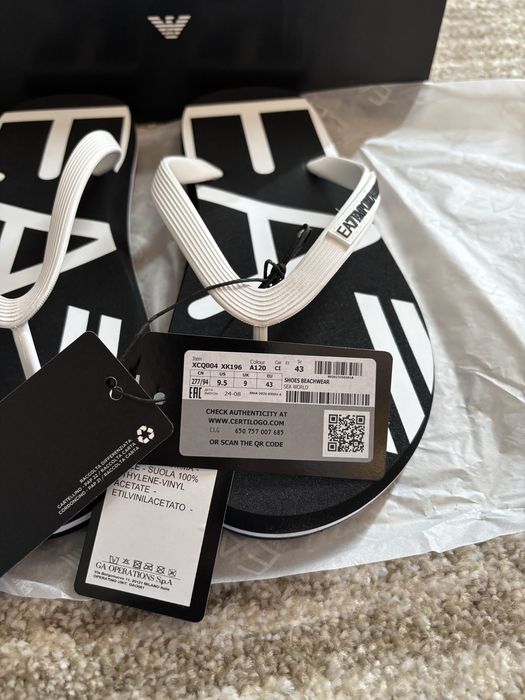 papuci emporio armani