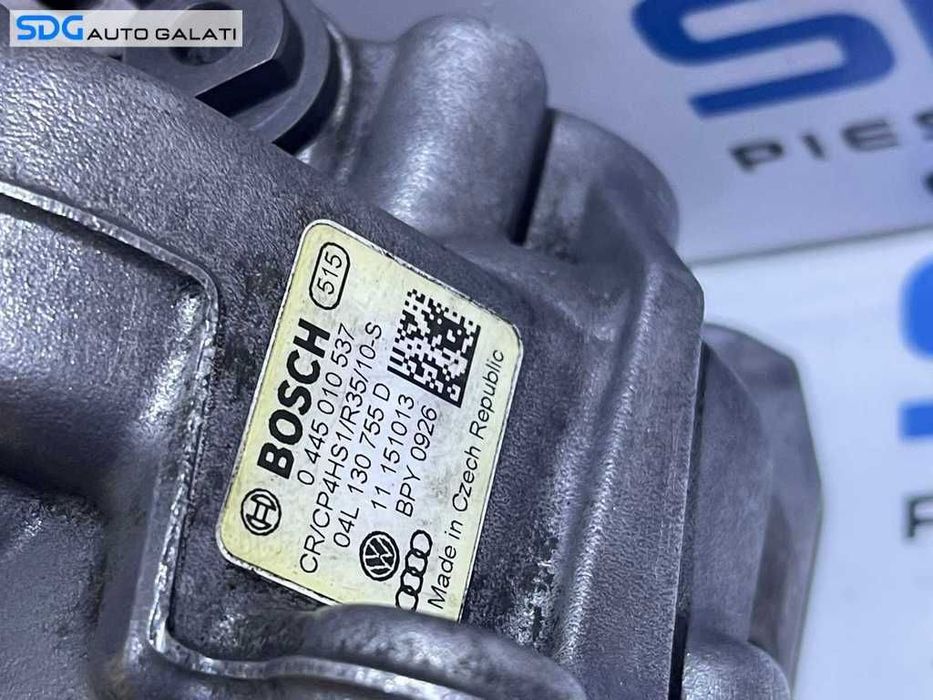 Pompa Inalta Presiune Senzor Regulator Audi A6 C7 2.0 TDI CNHA CSUB CSUD CSUE DDCA DDCB DDDA 2011 - 2018 Cod 0445010537 04L130755D