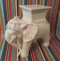 Elefant mare 47cm portelan suport flori decor vintage Italia anii 60