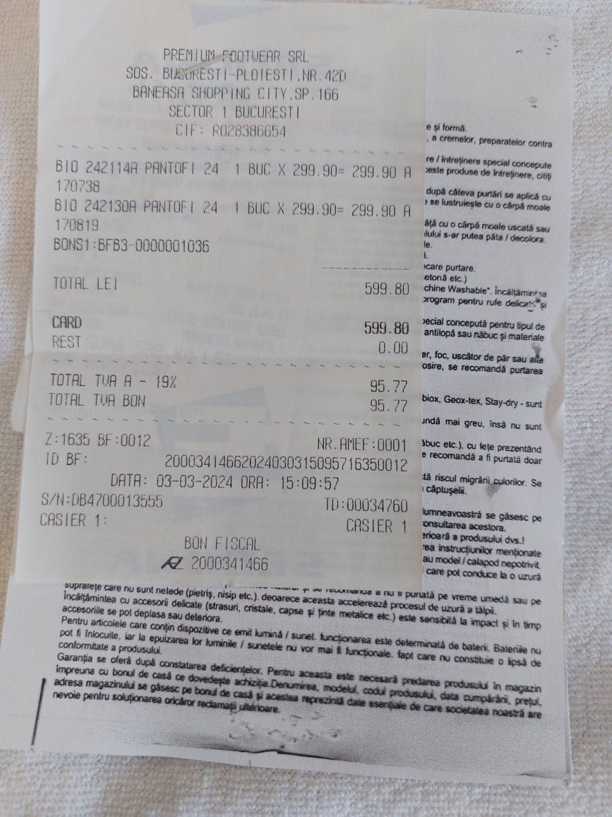Pantofi Biomecanics mărimea 24