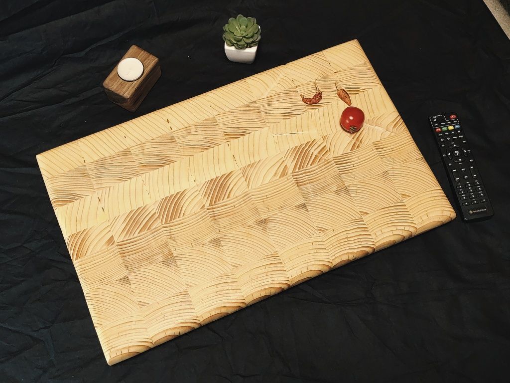 Кухненска дъска за рязане енд грейн (end grain) дъска тип Мастършеф