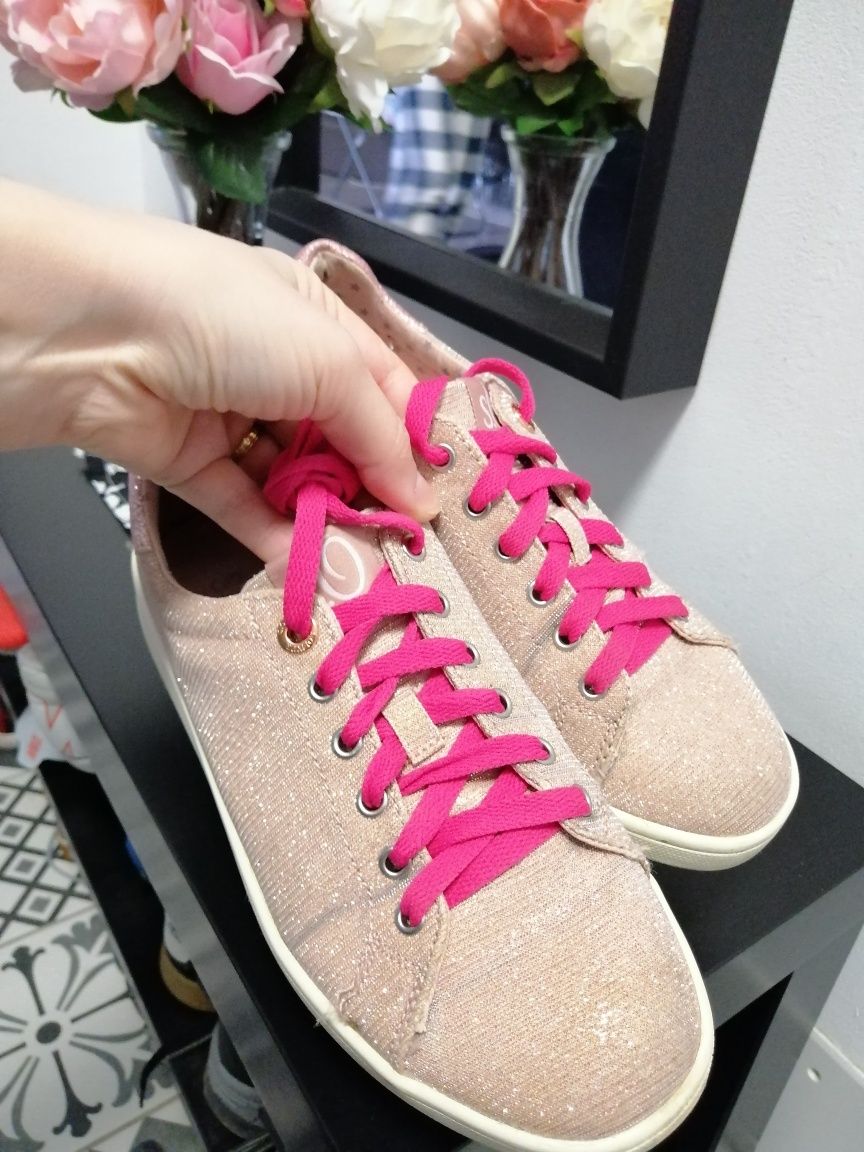 Tenesi / adidași / încălțăminte / sneakers damă S'Oliver 38 sclipici