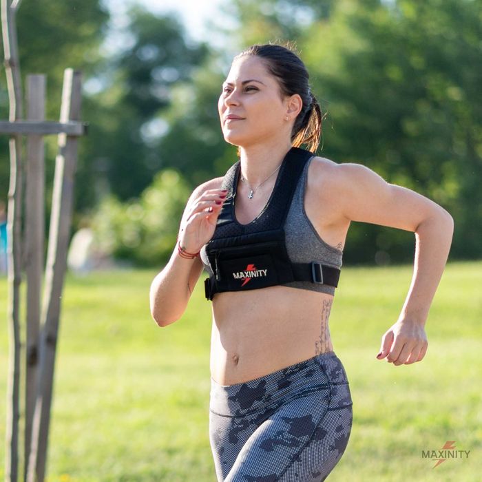 Светлоотразителна жилетка за бягане и спорт на открито Maxinity