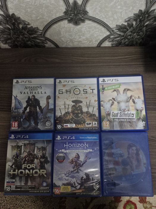 Продам игры на пс 4-5