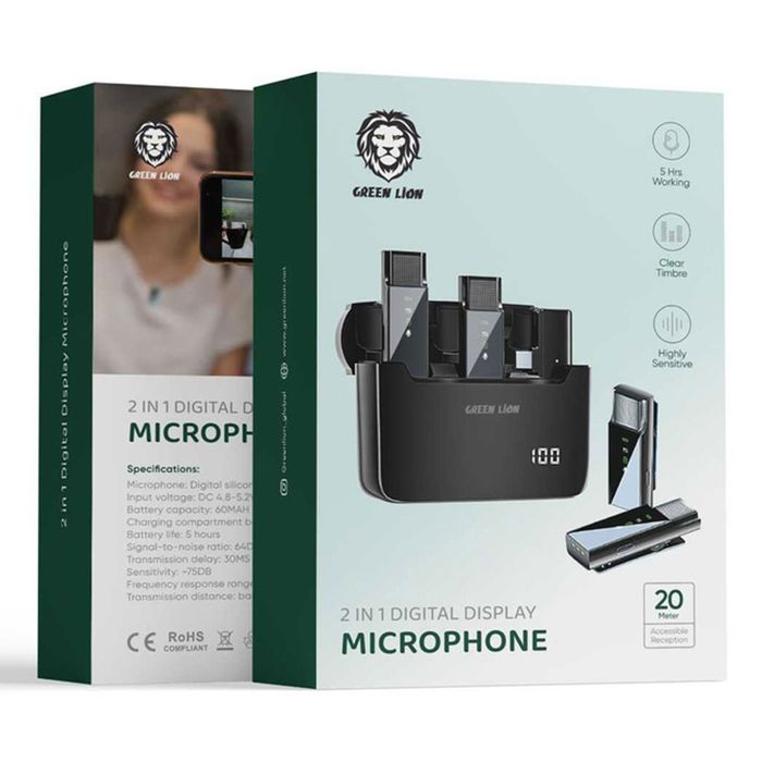 Mikrafon (петличка) green lion ideal