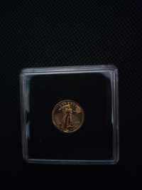 Moneda din aur pur American Gold Eagle 1/10 oz