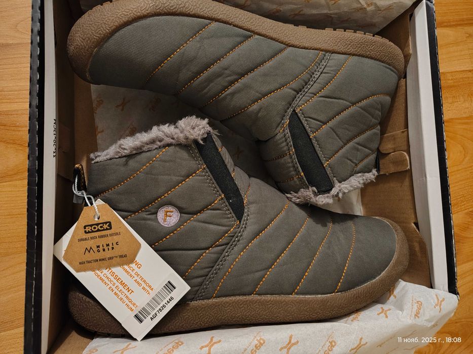 Дутыши-ботики Forest (Канада),зима,мех+нейлон,оригинал,новые,р-р 43