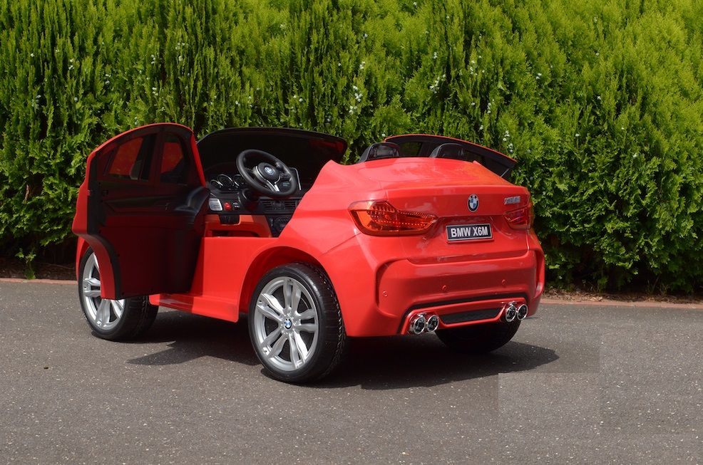 Masinuta electrica pentru 2 copii BMW X6M 2x120W #Rosu