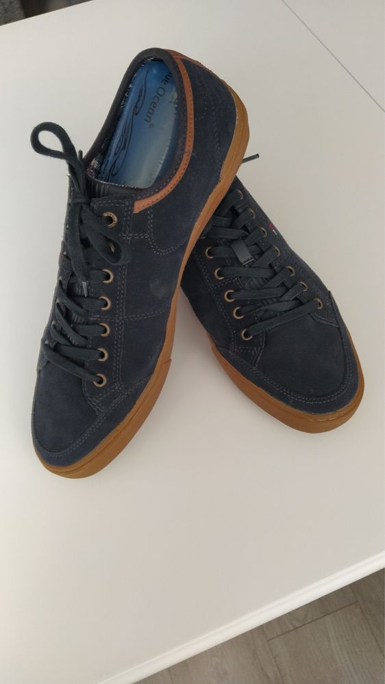 Мъжки спортни велурени обувки мокасини Tommy Hilfiger 46 номер, нови