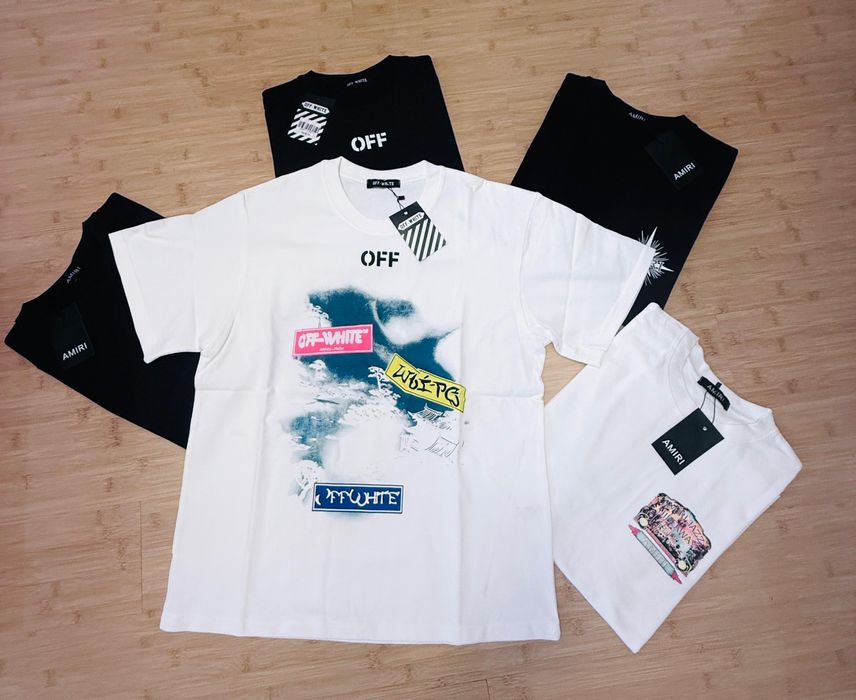 Tricou Off-White Unisex Model Negru