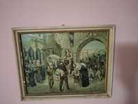 Стара картина с дървена рамка