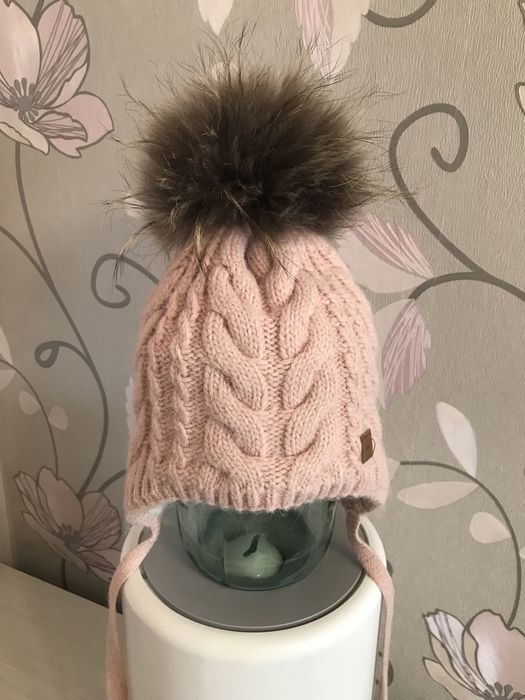 Шапка зимняя для девочки 1-3 года