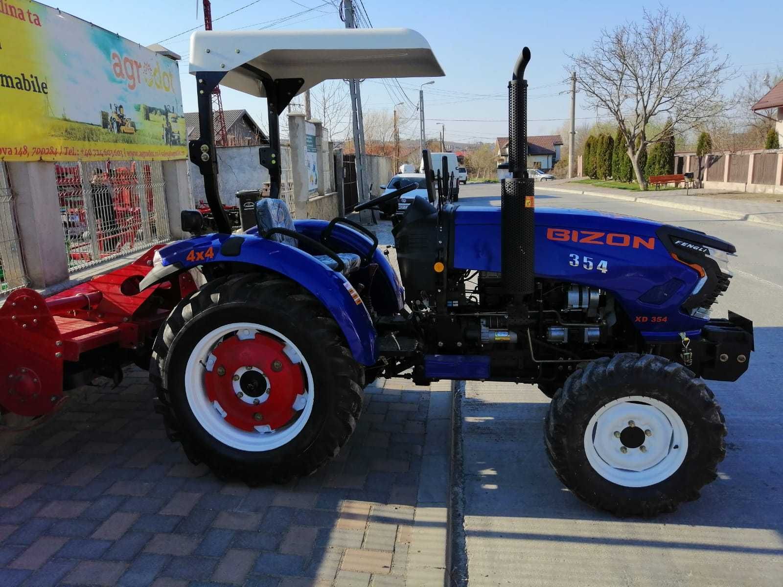 TRACTOR NOU BIZON XD-354, 4x4, plug&freza, FONDURI U.E Rate